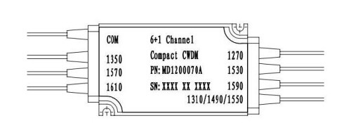 Free Space CCWDM-6+1 channels