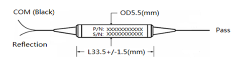 3 ports CWDM component